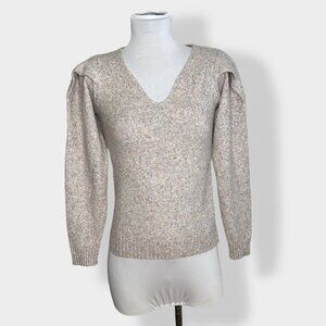 Design History Knit Puff Shoulder Sweater S